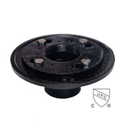 SereneDrains Cast Iron 2 Inch Shower Drain Base for Linear Square Shower Drains No