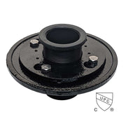 SereneDrains Cast Iron 2 Inch Shower Drain Base for Linear Square Shower Drains Threaded Plastic Fitting
