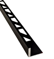 Aluminum Straight Edge Metal Tile Trim Black
