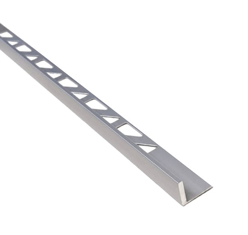Aluminum Straight Edge Metal Tile Trim Brushed