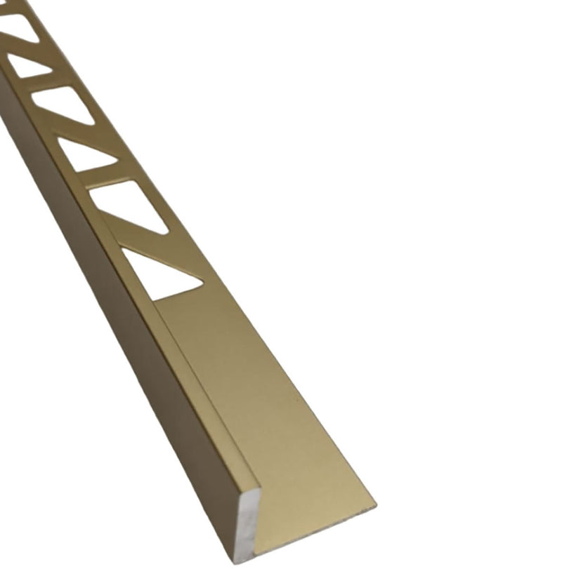 Aluminum Straight Edge Metal Tile Trim Gold