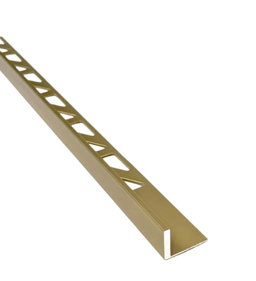 Aluminum Straight Edge Metal Tile Trim Gold