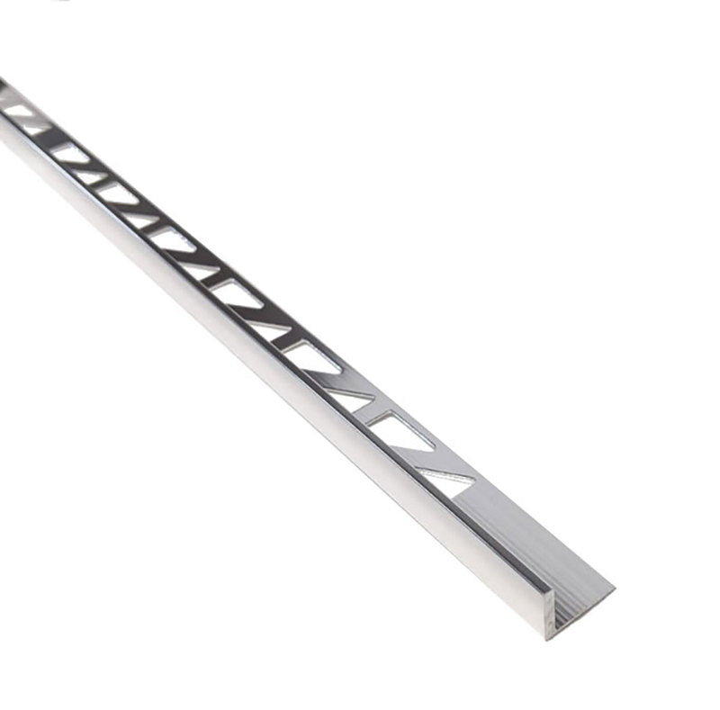 Aluminum Straight Edge Metal Tile Trim Polished