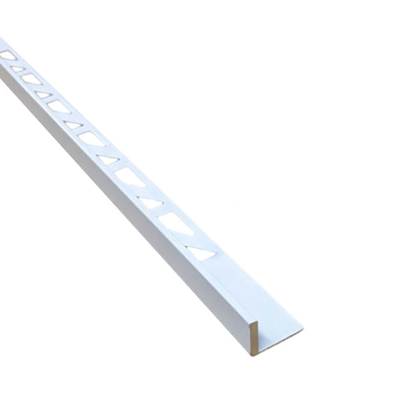Aluminum Straight Edge Metal Tile Trim White